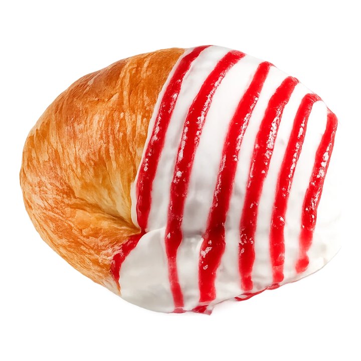 Media luna Mermelada de fresa 7 cm — Lunetto